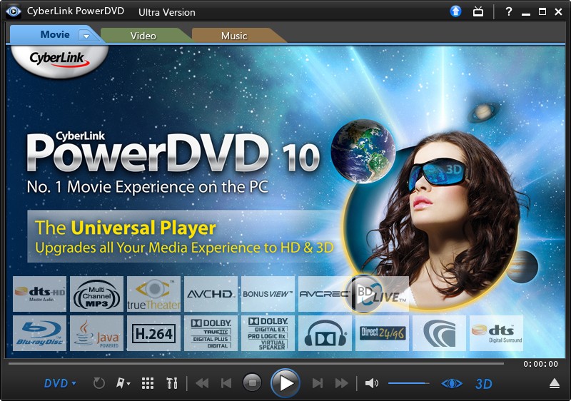 CyberLink PowerDVD 10.0 Build 2113 | 271.23 MB