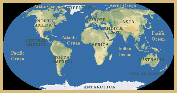 Oceans Around Usa Map